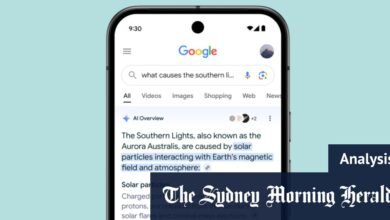 يحصل بحث Google على دور الذكاء الاصطناعي في أستراليا حيث يقوم برنامج chatbot بتلخيص النتائج